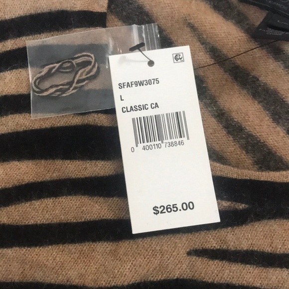 Saks Fifth Avenue Cashmere Animal Print Sweater - Picture 5 of 7